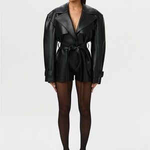 Naked Wardrobe Black Leather Jacket